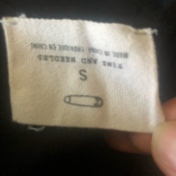 ❤️Pins & Needles UO Black Dress Rayon Boho Embroidered Eyelet Sleeveless Size S - Picture 6 of 7